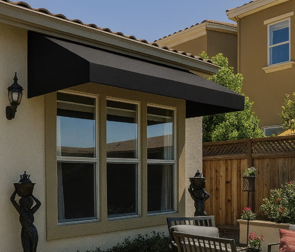 Luxury Black Storefront Awning