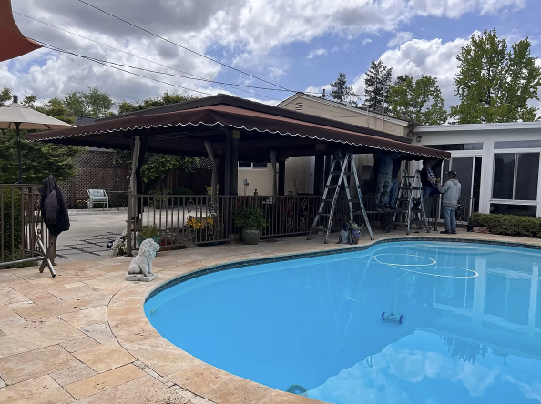 Luxury Residential Pool Awning